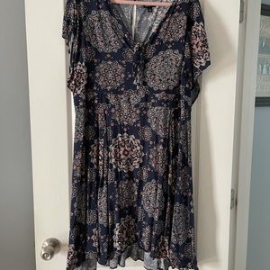 Torrid Bandana Print Keyhole Dress, Size 3